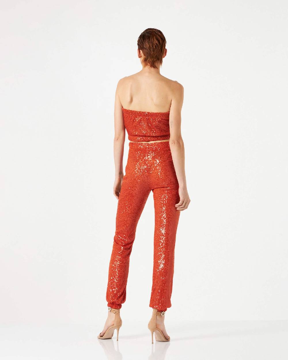 Le Twins Ludo Paillettes Arancio In Linea