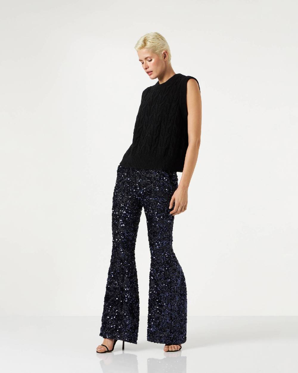 Le Twins Moni Paillettes Lurex Blu Soddisfazione Garantita
