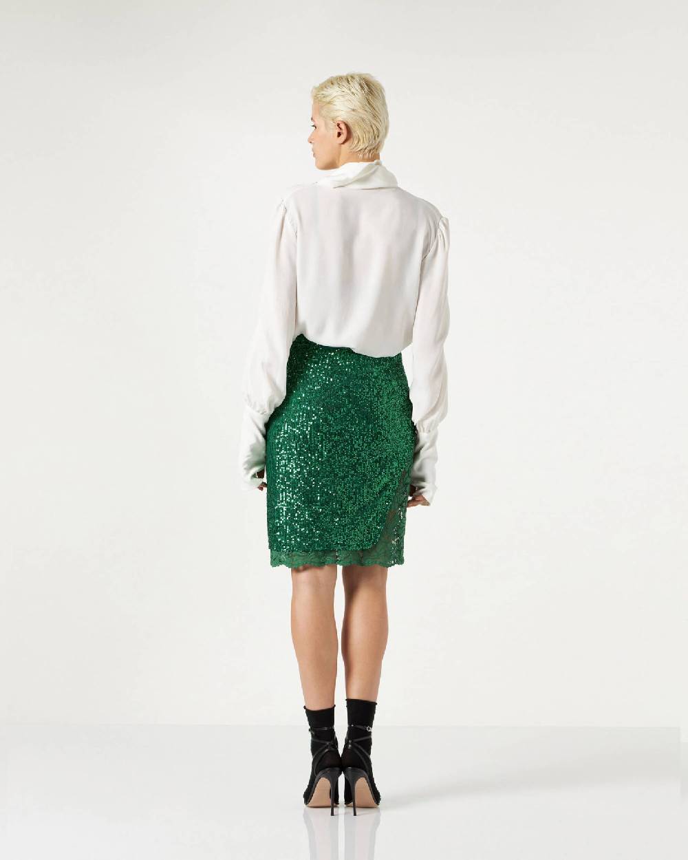 Le Twins Varese Paillettes Verde Negozi Online