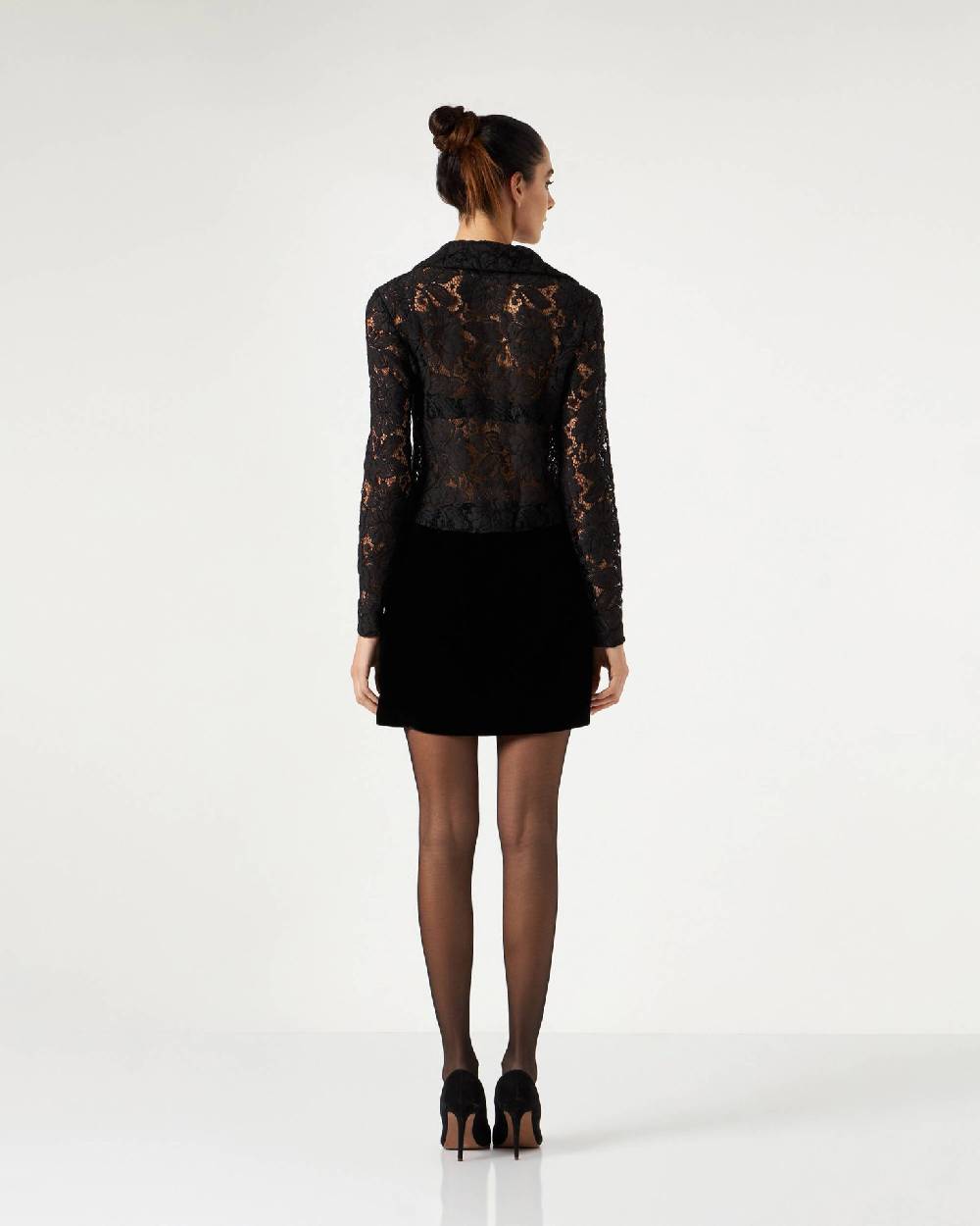 Le Twins Treviso Pizzo e Paillettes Nero Promozione Limitata