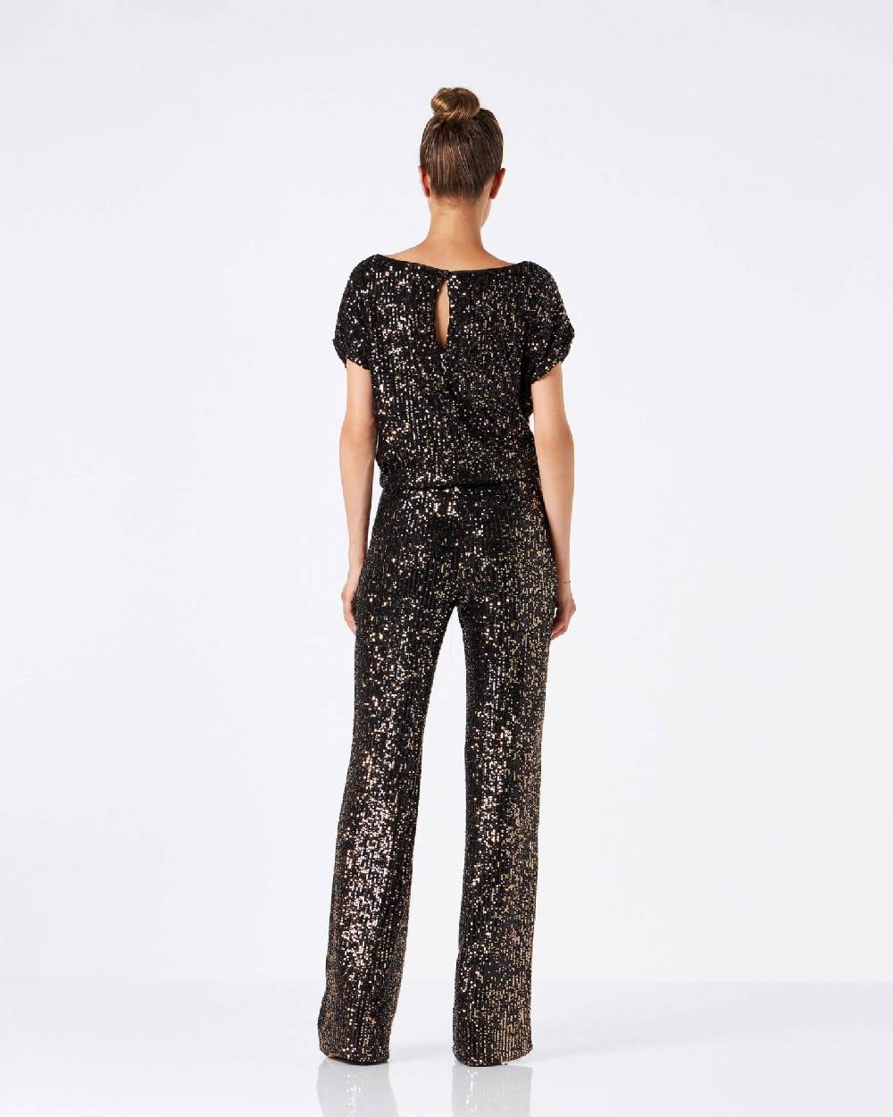 Le Twins Mascia Paillettes Nero e Oro Offerta