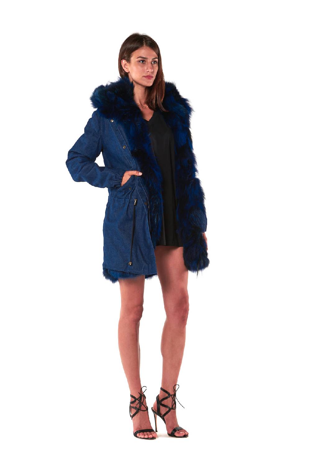 Le Twins PARKA SAINT MORITZ BLU Nuova