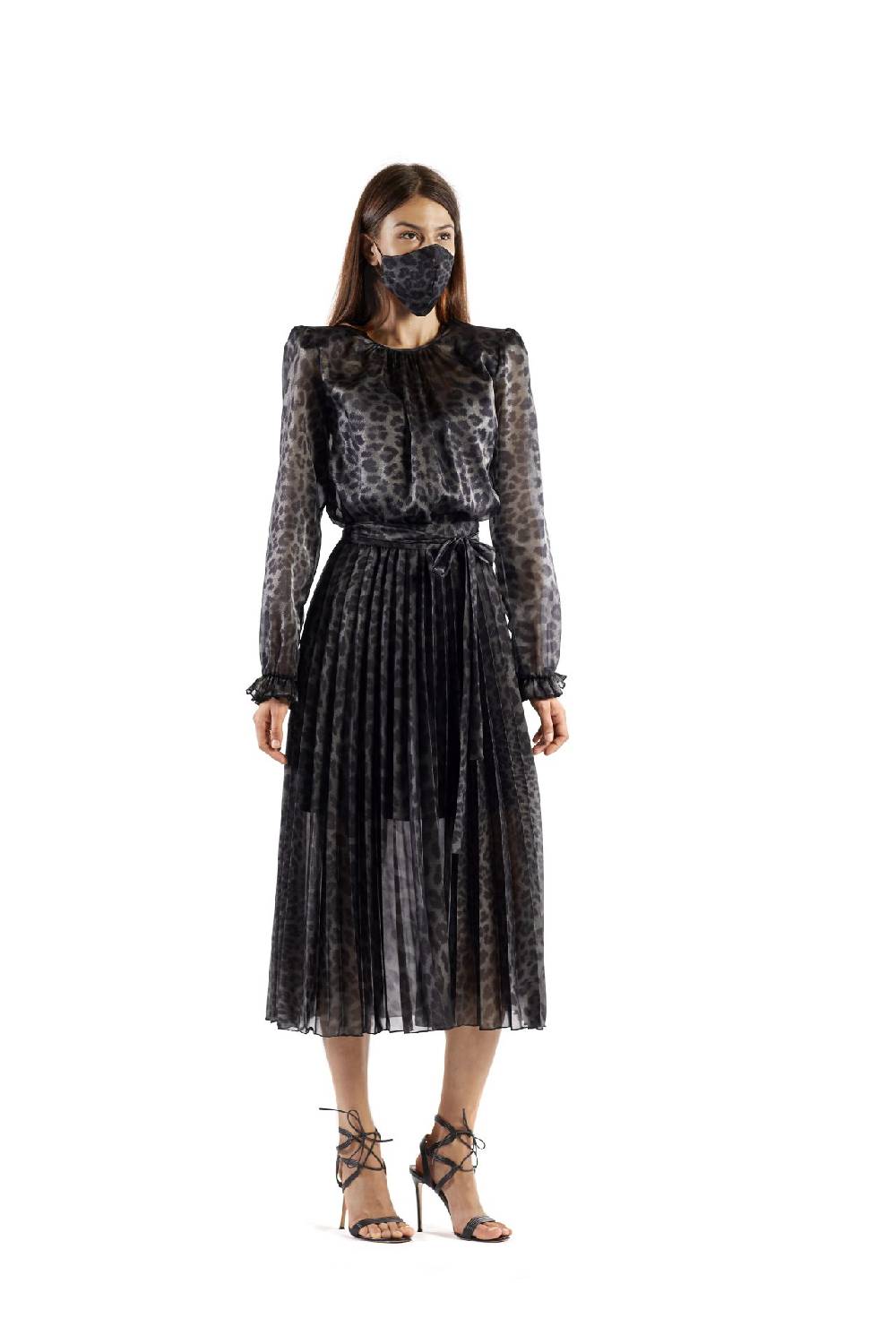 Le Twins Milano Animalier Grigio e Nero Offerta speciale