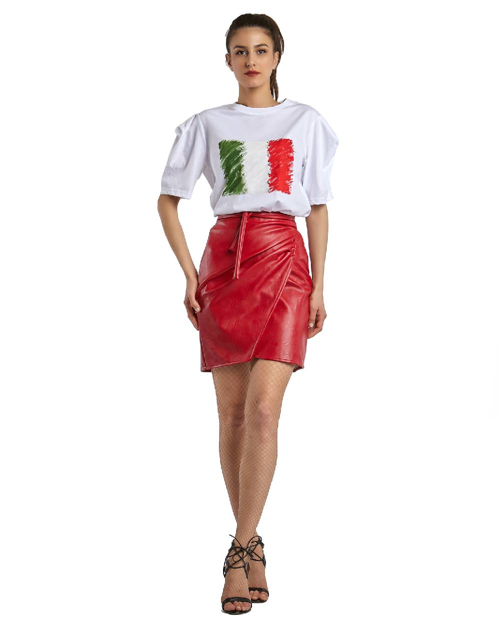 Le Twins Gonna Grazia – Ecopelle Rosso Italia