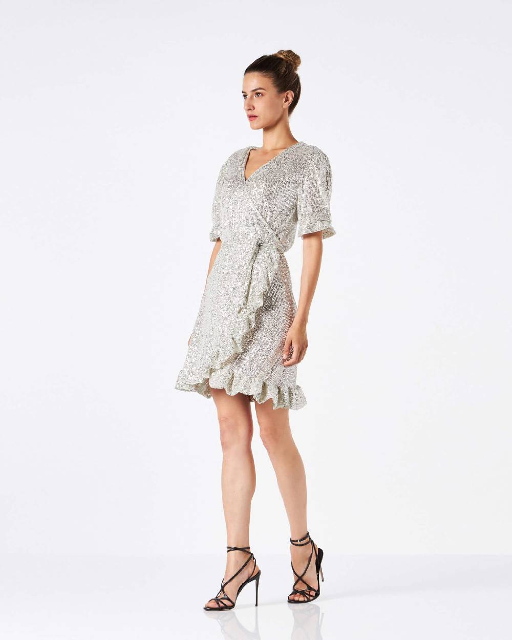 Le Twins St.Tropez Paillettes Argento Presa