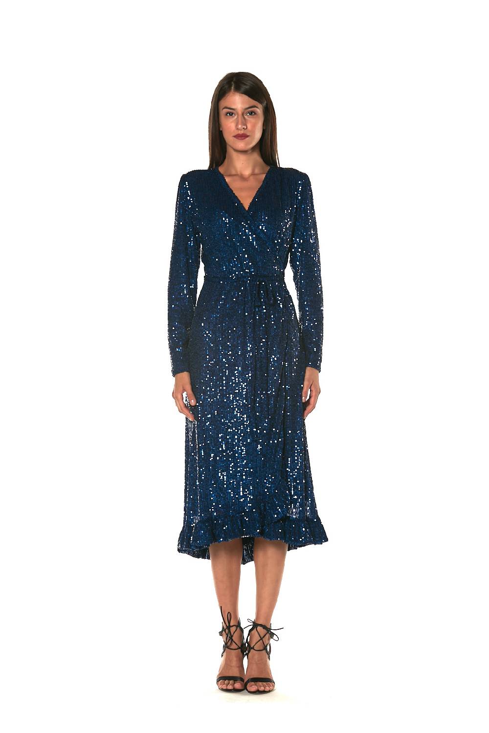 Le Twins Abito Barbara – Paillettes Blu Offerta
