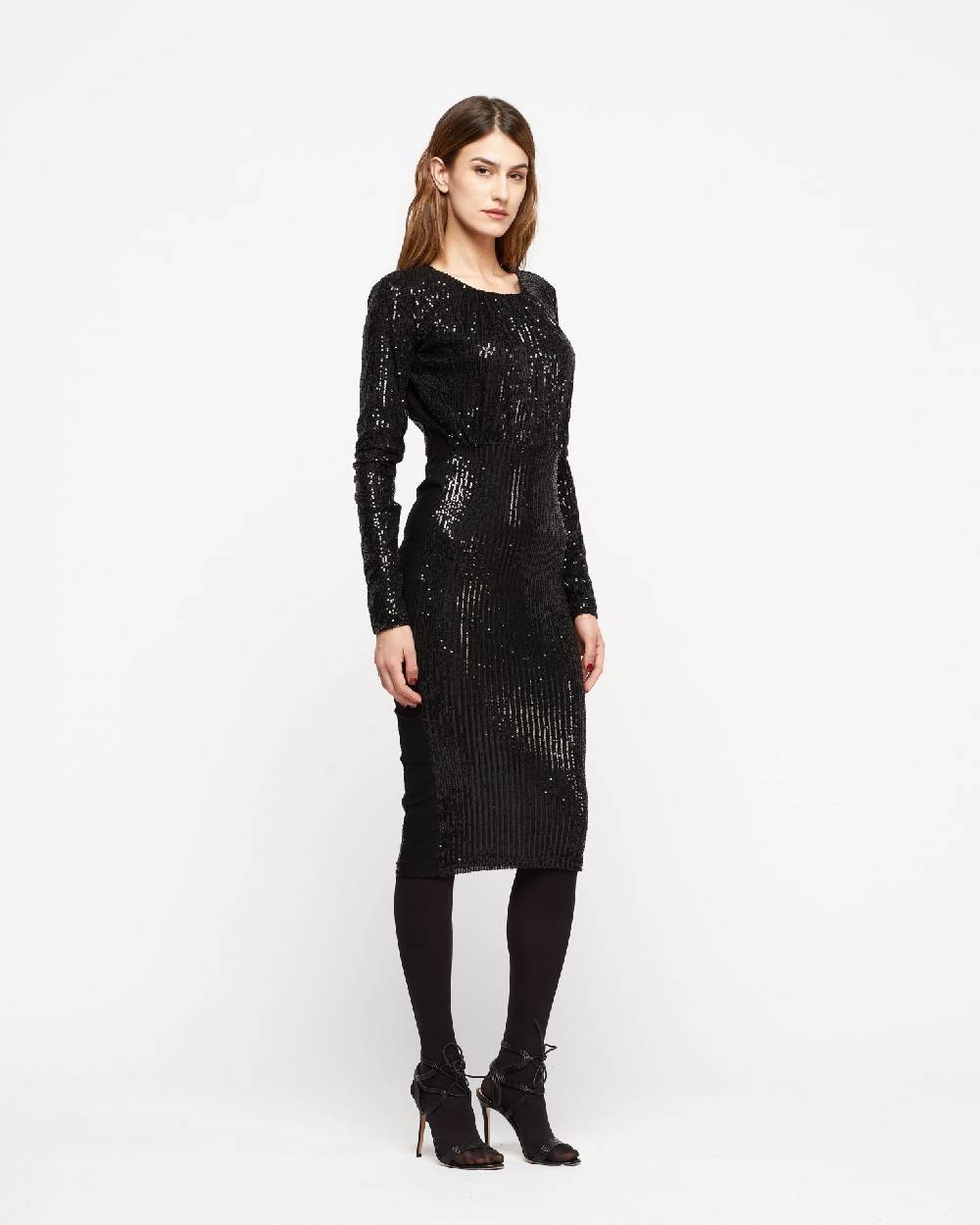 Le Twins Abito Fede – Paillettes Nero Promozione Limitata