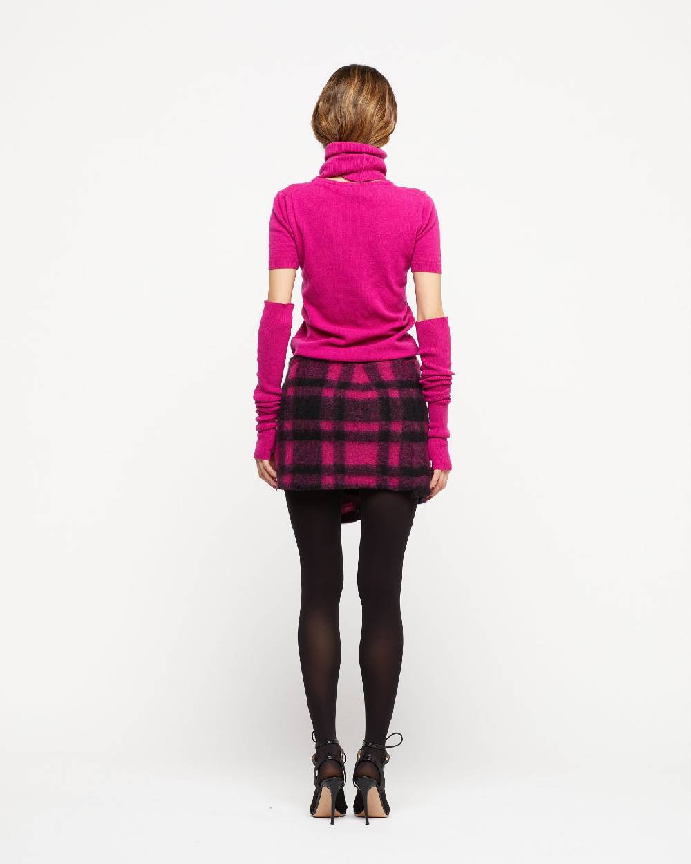 Le Twins Gonna Vale – Quadri Fucsia e Nero Shopping Online