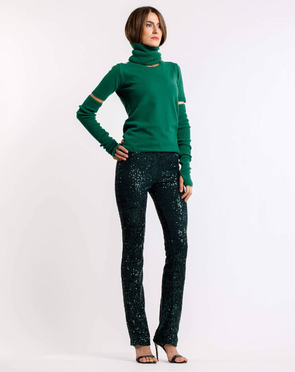 Le Twins Maglia Allegra- Verde Prezzo di fabbrica