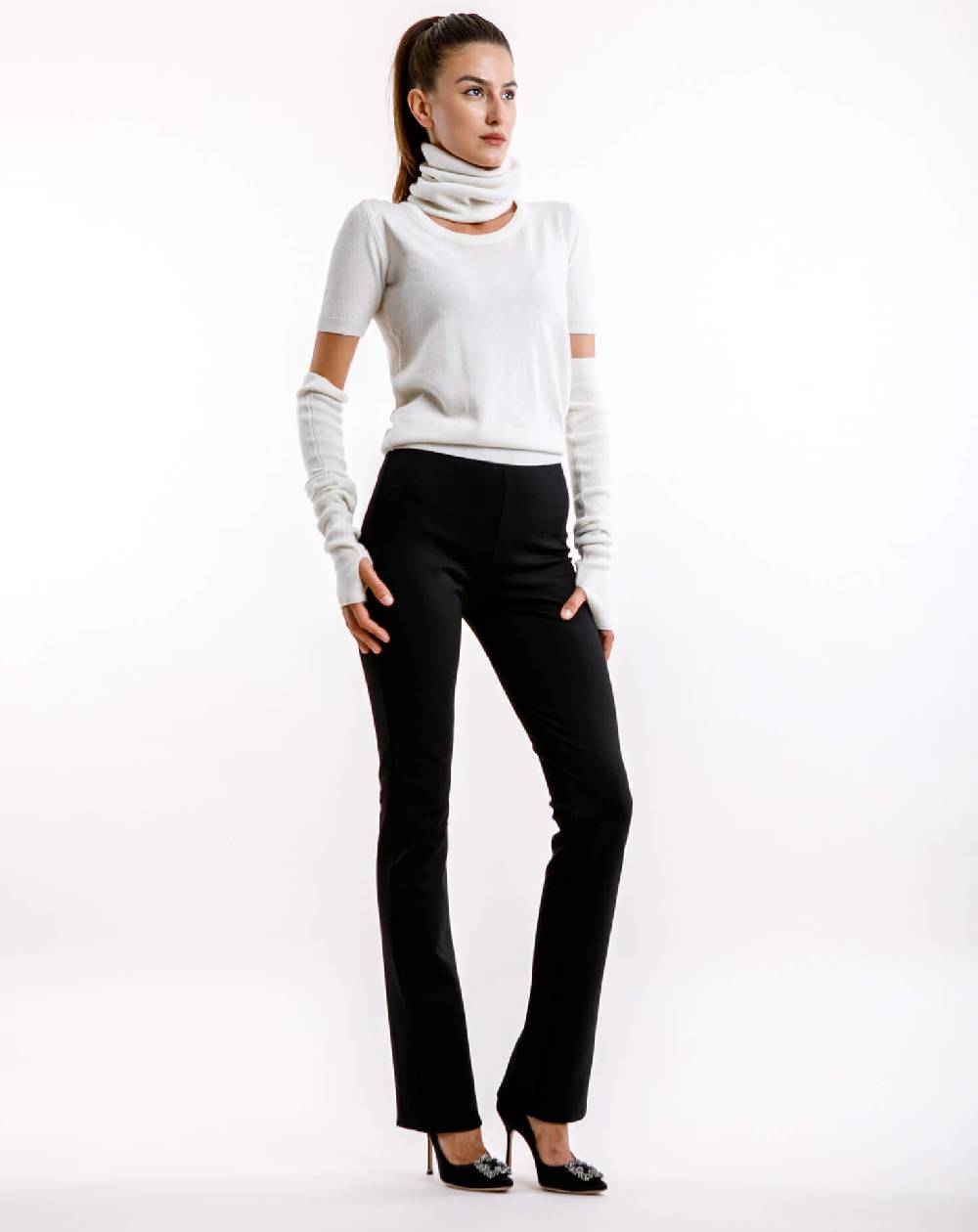 Le Twins Pantalone Raffy – Nero Offerte