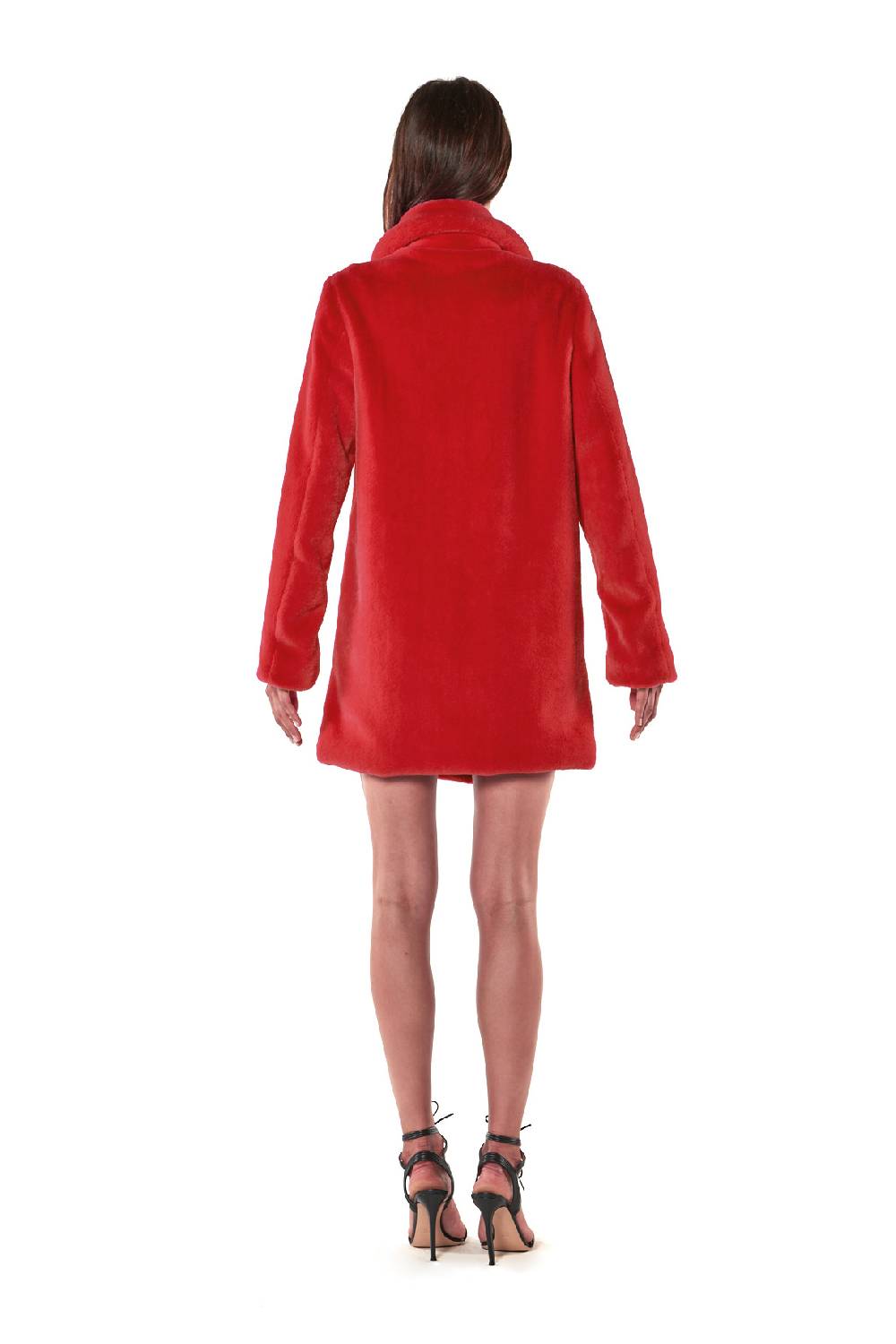 Le Twins Ecopelliccia Greta – Rosso Saldi Di Fabbrica