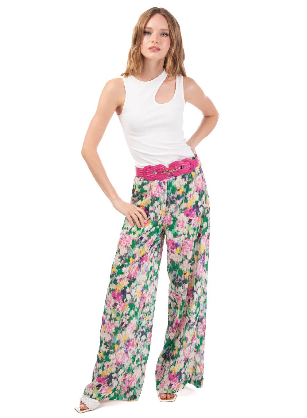 Le Volière Pantalone ampio floreale I Più Venduti