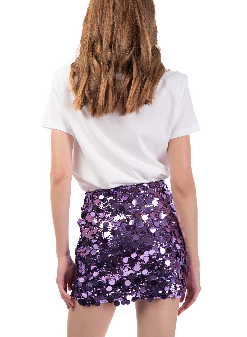 Le Volière T-shirt bianca 'Happy is the new black' Esporta salva