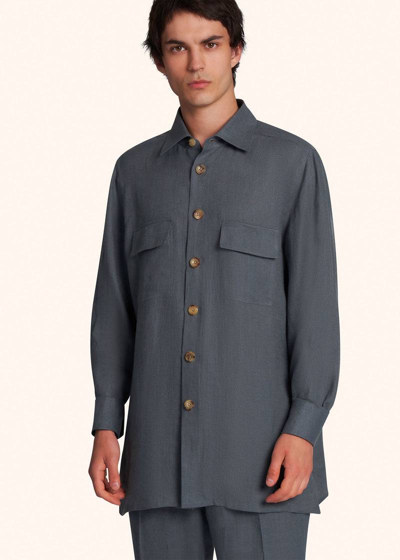 Kiton AAL - CAMICIA SPORT LINO UMC016H0883815 Outlet