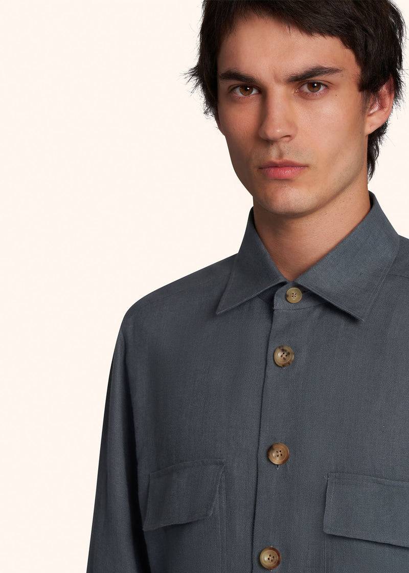 Kiton AAL - CAMICIA SPORT LINO UMC016H0883815 Outlet