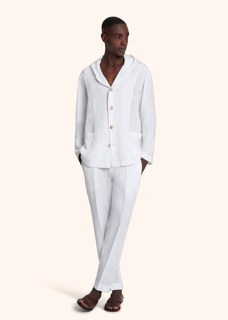 Kiton LUCA - FELPA C/CAPPUCCIO LINO UMCLUCAH0883801 Saldi