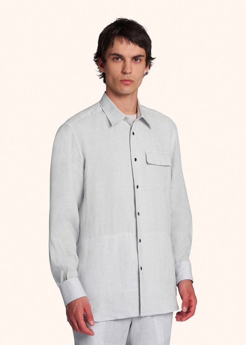 Kiton BUBA - CAMICIA LINO UMCBUBAH0883813 Saldi Di Fabbrica