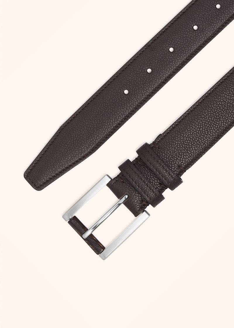Kiton CINTURA Calfskin USC476PN0087409 Soddisfazione Garantita