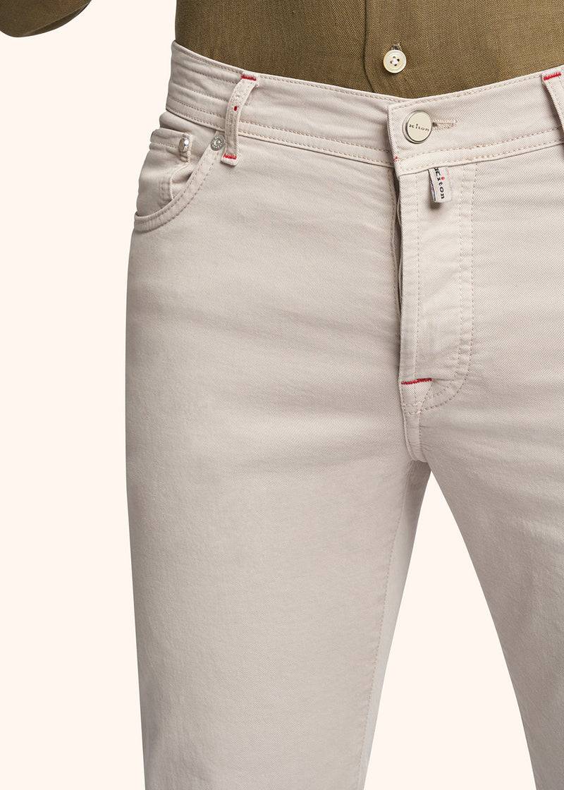 Kiton PANTALONI COTONE UPNJSMJ0738B04 Nuova