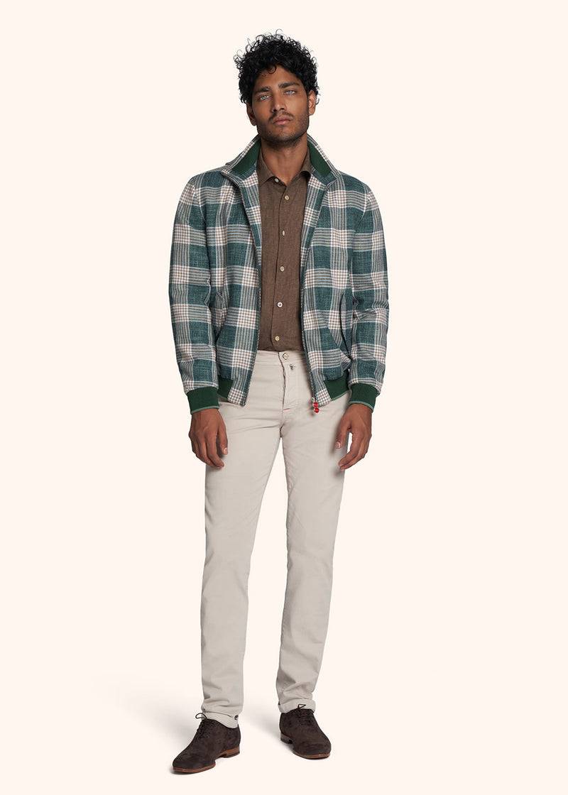 Kiton PANTALONI COTONE UPNJSMJ0738B04 Nuova