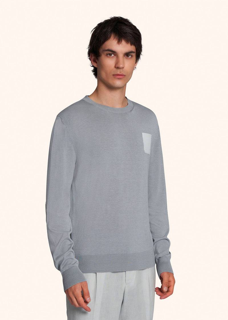 Kiton MAGLIA GIROCOLLO M/L SETA UMK039001 Nuovo