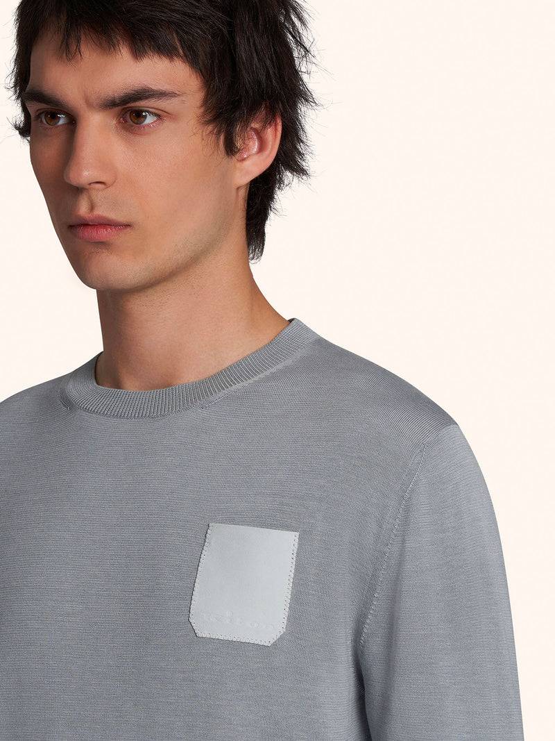 Kiton MAGLIA GIROCOLLO M/L SETA UMK039001 Nuovo