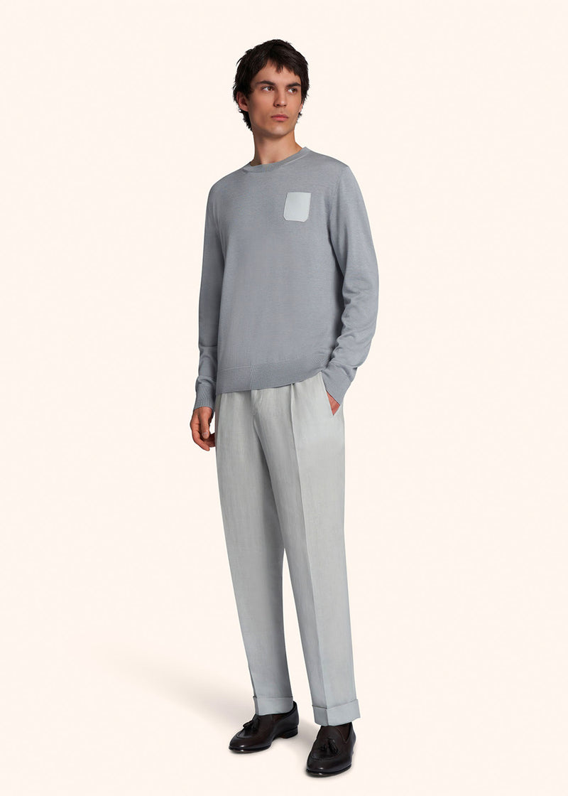 Kiton MAGLIA GIROCOLLO M/L SETA UMK039001 Nuovo