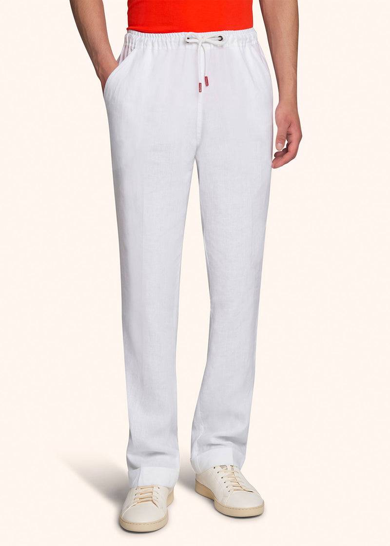 Kiton PANTALONI LINO UPSHORLK06S9801 Prezzo Ridotto