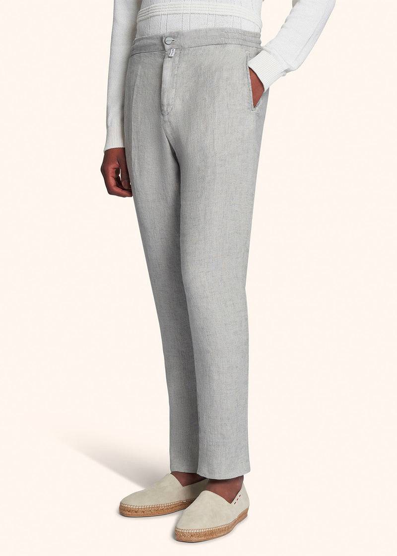 Kiton PANTALONI LINO UPLACK0613D01 Presa