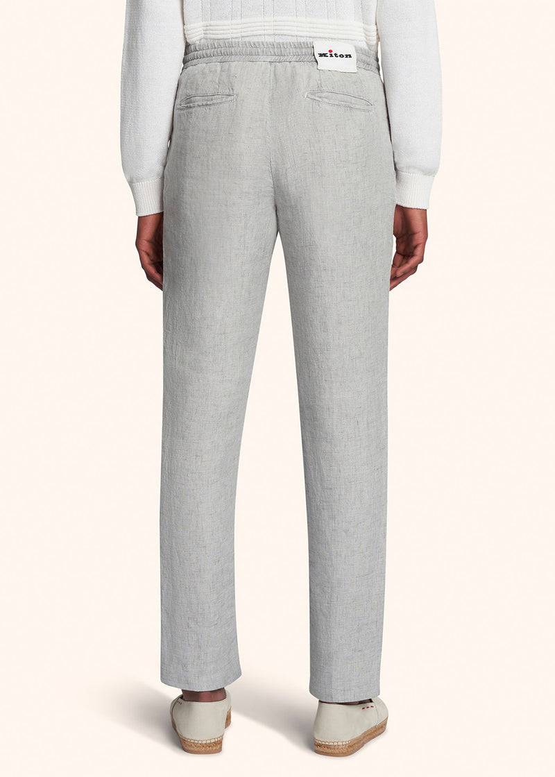 Kiton PANTALONI LINO UPLACK0613D01 Presa