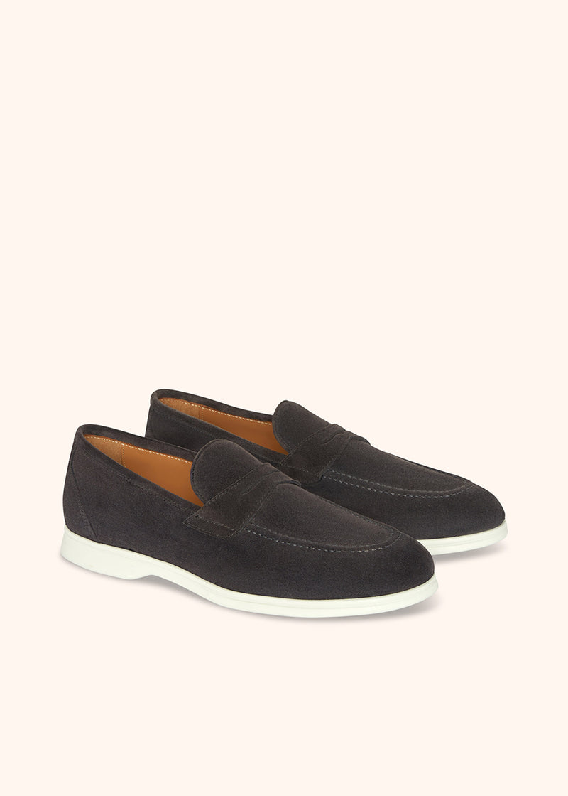Kiton MOKA - MOCASSINO CALFSKIN USSA075N0097706 Qualità