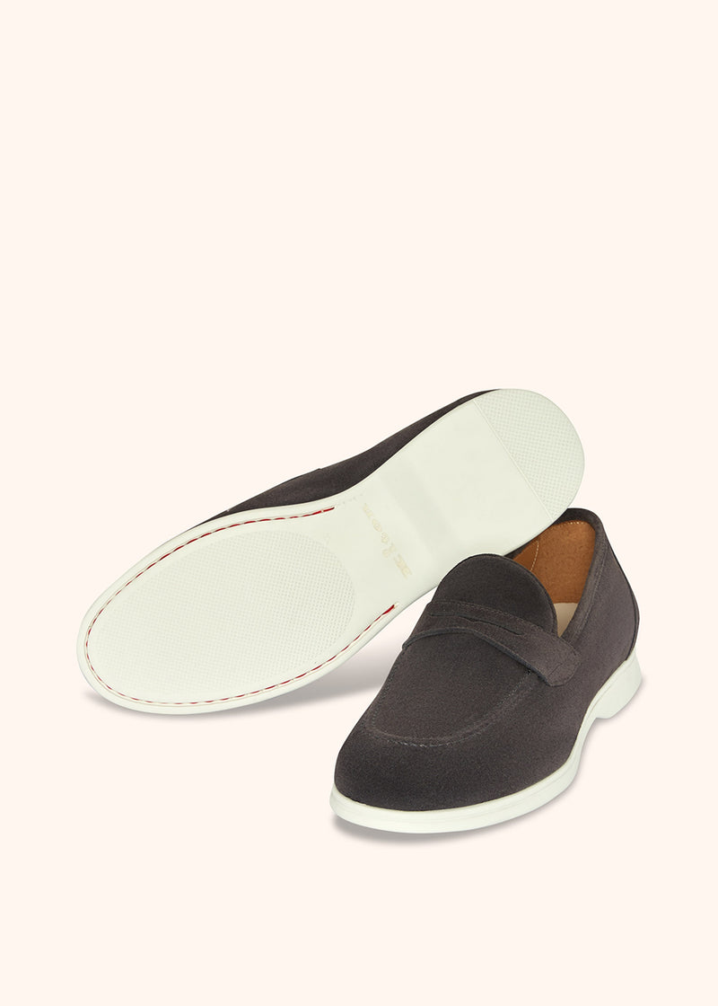 Kiton MOKA - MOCASSINO CALFSKIN USSA075N0097706 Qualità