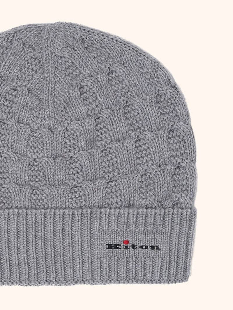Kiton CAPPELLO BERRETTO IN MAGLIA Cashmere UMK007304 Consegna Veloce