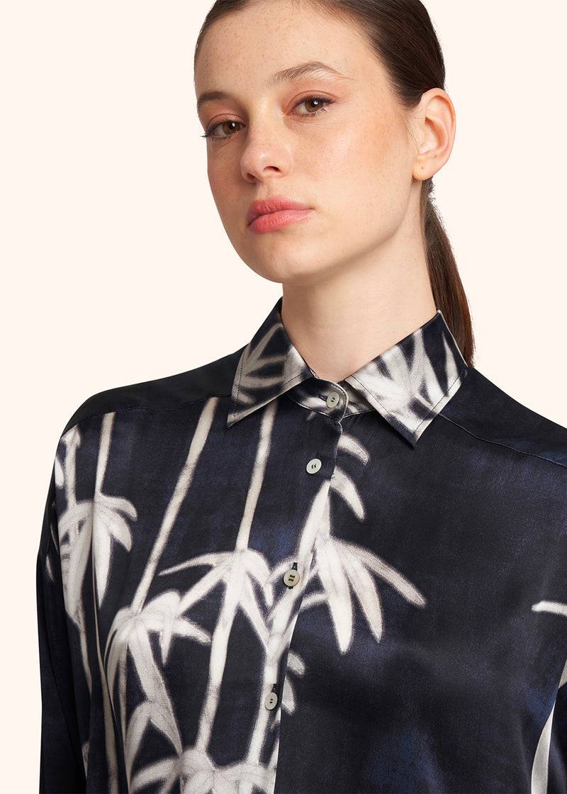 Kiton CAMICIA SETA D51402K0978C13 Promozione Limitata