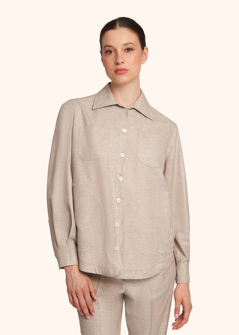 Kiton CAMICIA LANA VERGINE D50429K0627C09 Outlet