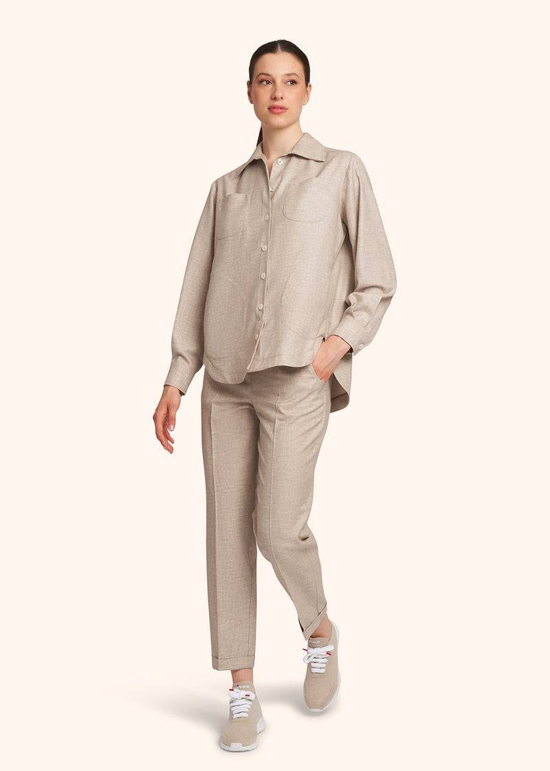 Kiton CAMICIA LANA VERGINE D50429K0627C09 Outlet
