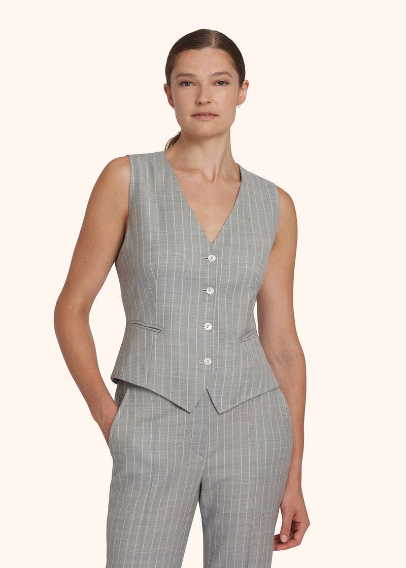 Kiton GILET Lana D47456K0944B01 Consegna Veloce
