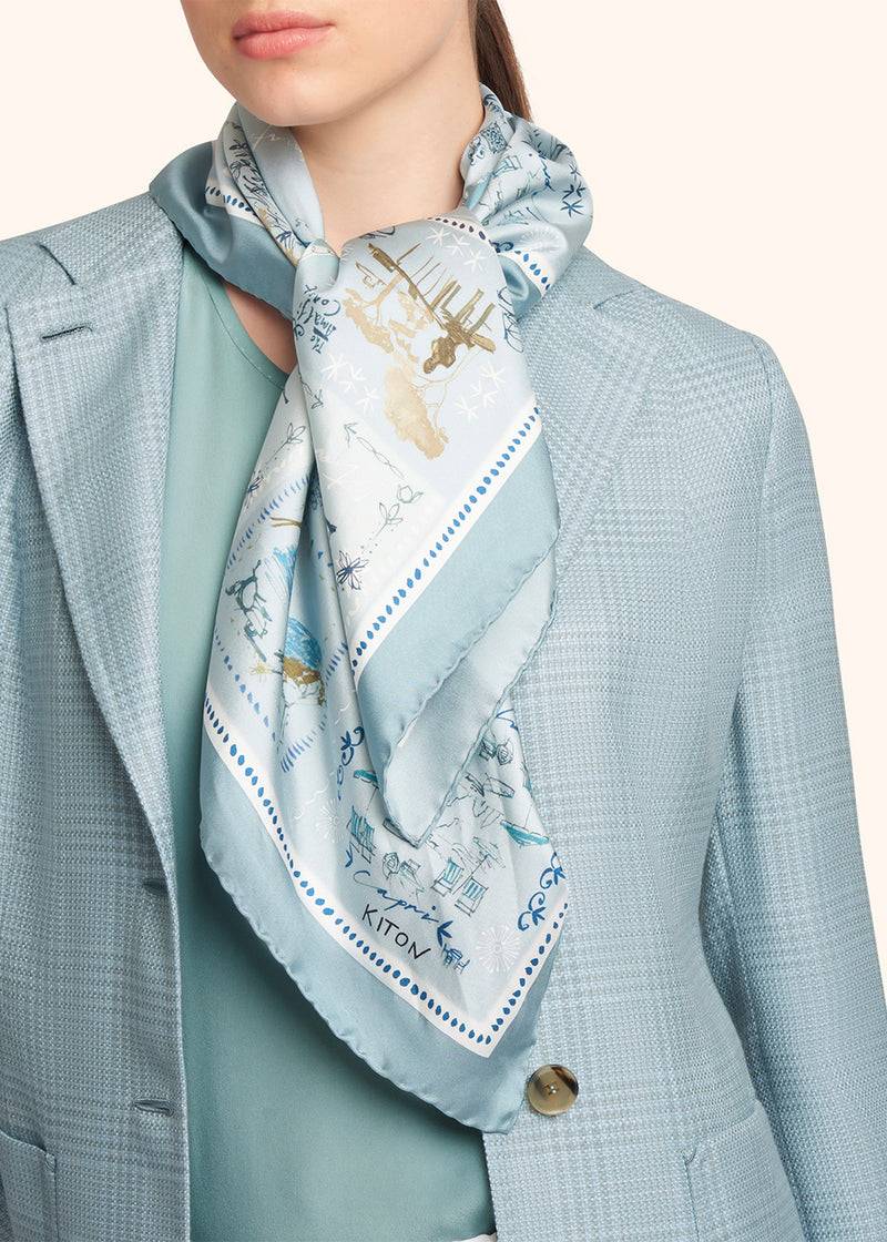 Kiton FOULARD SETA D53754K0949D13 Promozione Limitata