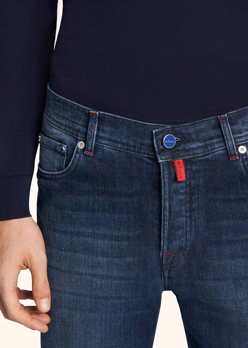 Kiton PANTALONI ULTRA SLIM COTONE UPNJSM2J0763A03 Sottocosto