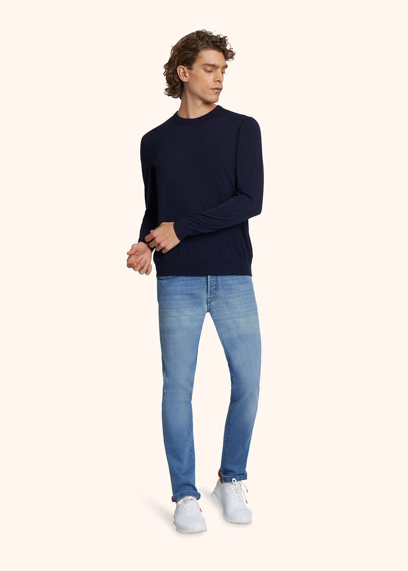 Kiton PANTALONI ULTRA SLIM COTONE UPNJSM2J0763A01 Convenienza