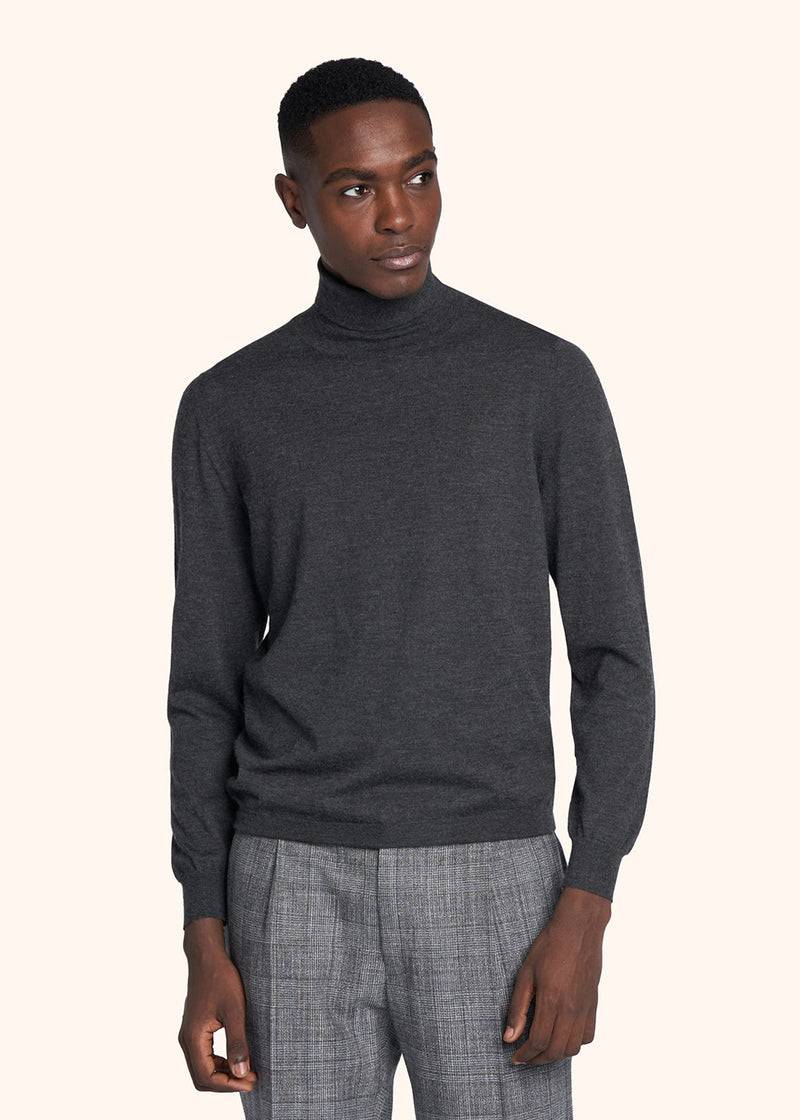 Kiton MAGLIA COLLO ALTO Cashmere UK04W22984 Saldi