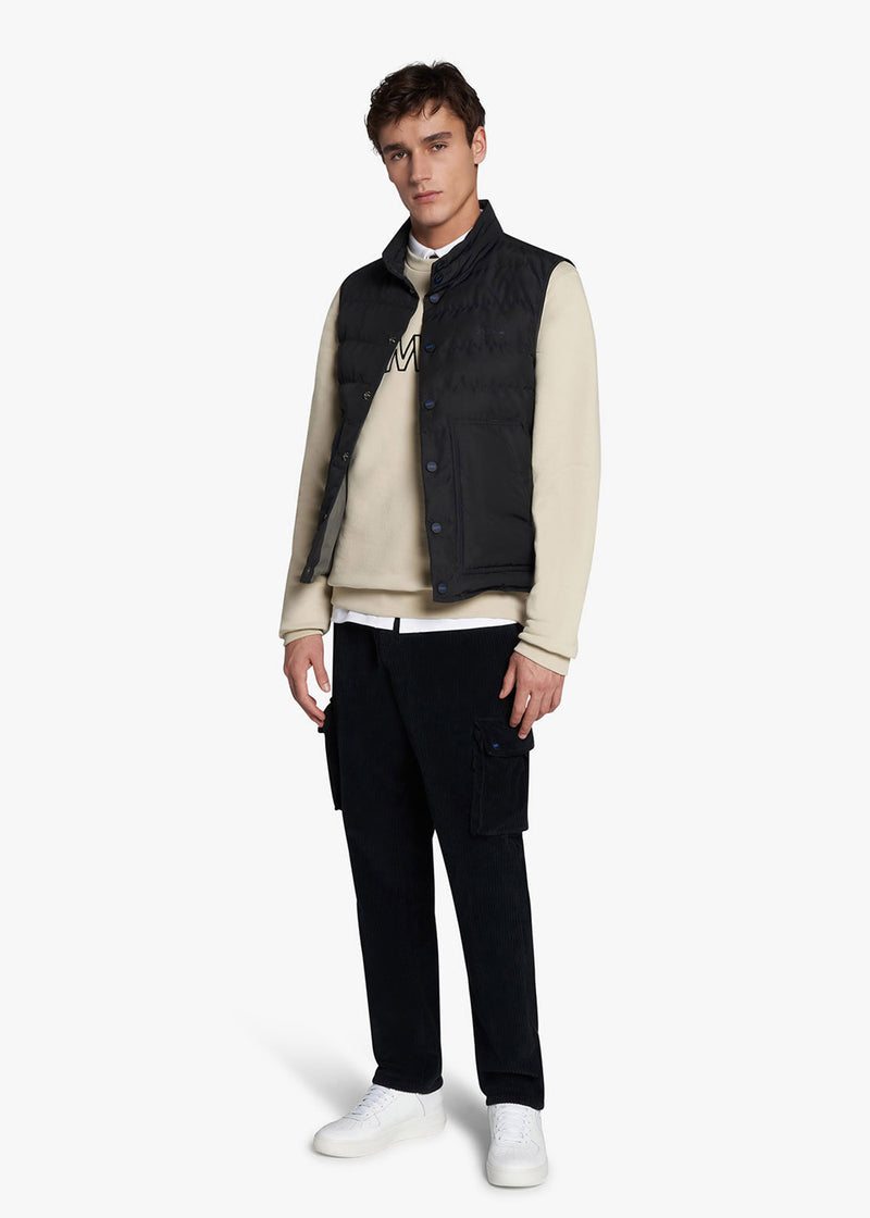 Kiton GIUBBOTTO SMANICATO POLIESTERE UGKN044YC400205 Saldi Di Fabbrica
