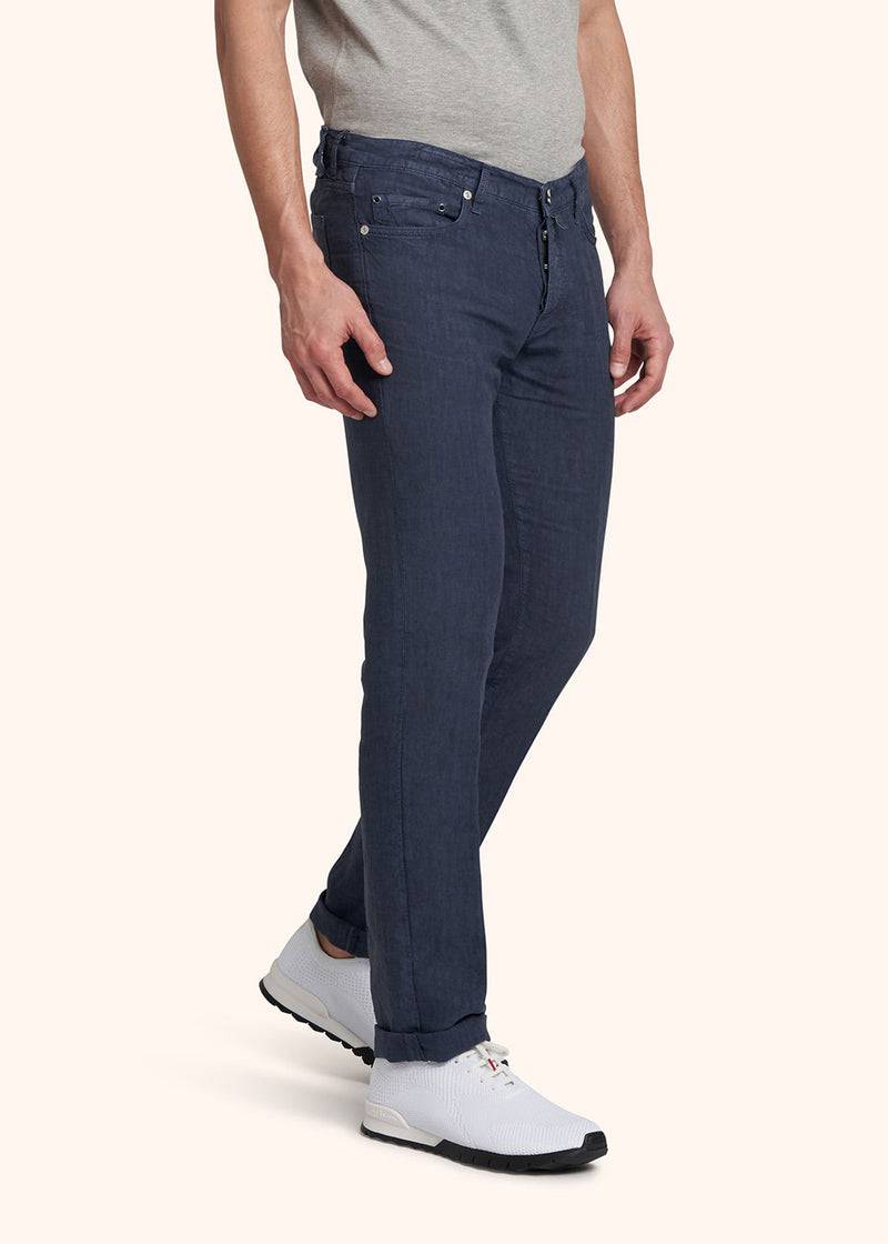 Kiton PANTALONI ULTRA SLIM Lino UPNJSM2J0760A07 Presa