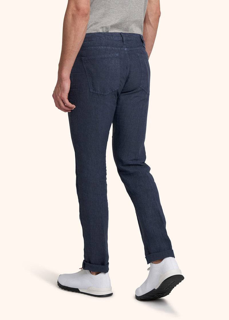 Kiton PANTALONI ULTRA SLIM Lino UPNJSM2J0760A07 Presa