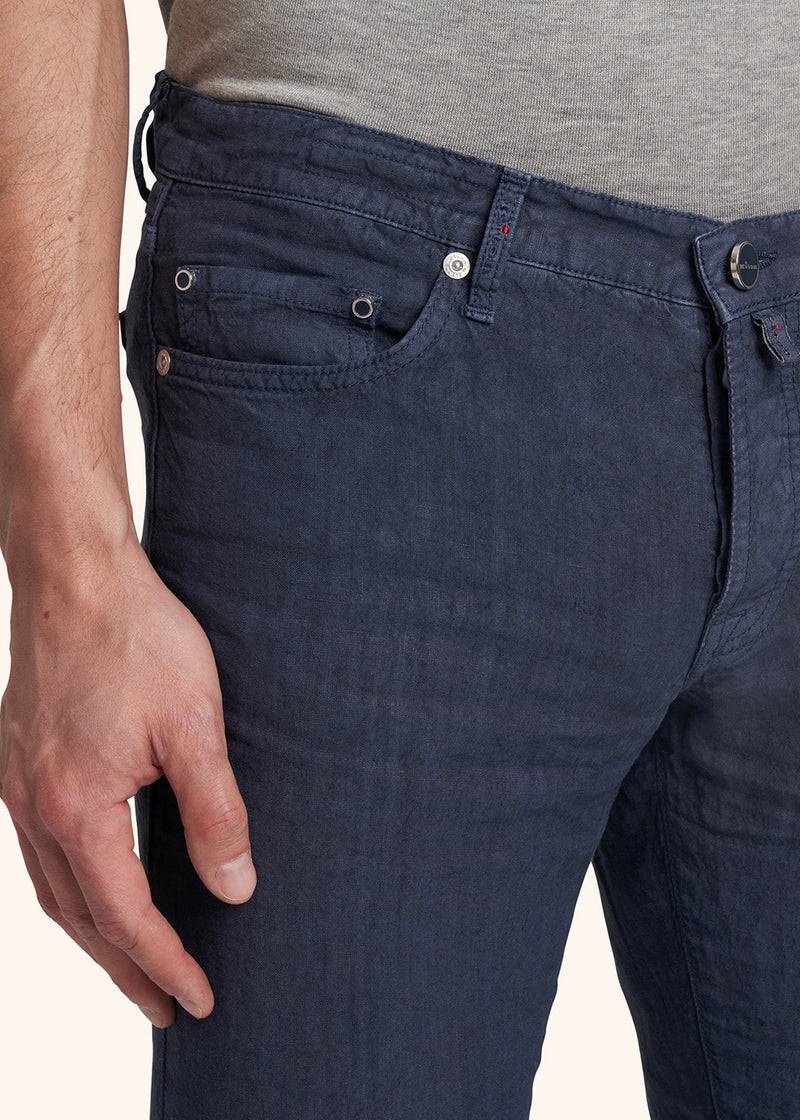 Kiton PANTALONI ULTRA SLIM Lino UPNJSM2J0760A07 Presa
