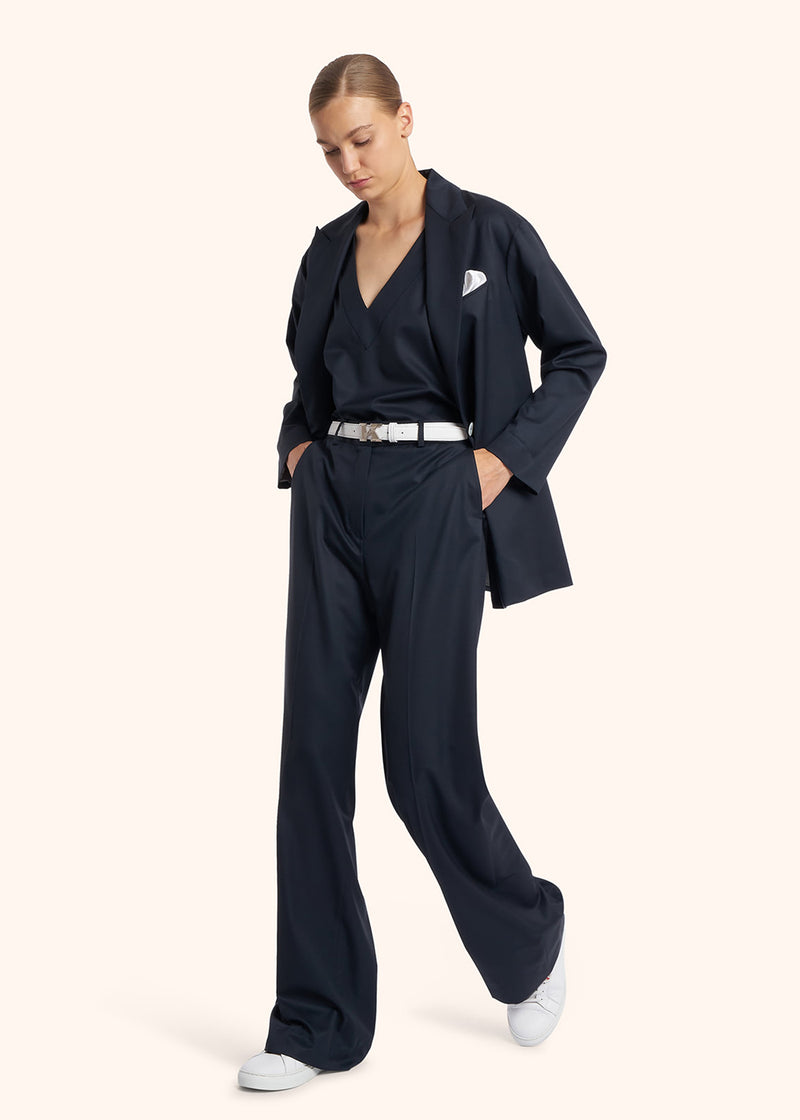 Kiton PANTALONI LANA VERGINE D48109K0102402 Presa