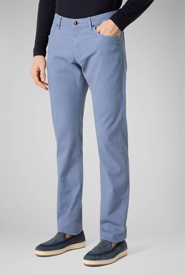 Lab. Pal Zileri Pantalone 5 tasche in cotone stretch tinto in capo Outlet