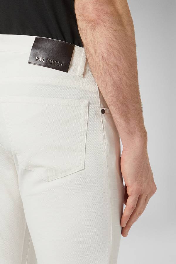 Lab. Pal Zileri Pantalone 5 tasche in cotone stretch tinto in capo Saldi Di Fabbrica