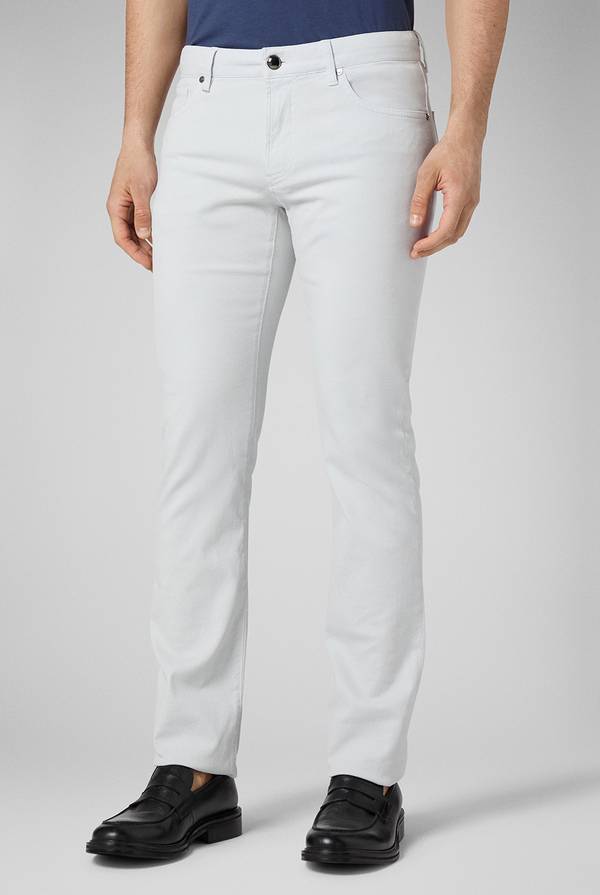 Lab. Pal Zileri Pantalone 5 tasche in cotone stretch tinto in capo Moda
