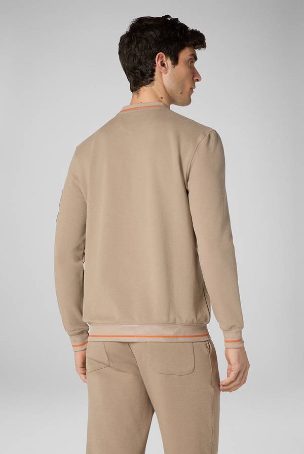 Lab. Pal Zileri Felpa in cotone stretch con logo Novità